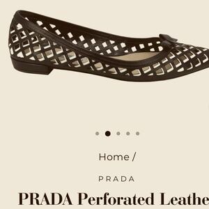 Prada Leather Ballet Flats!!